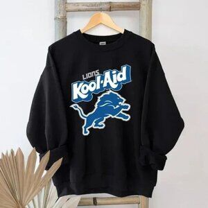 Detroit Lions Kool-Aid Football Sweatshirt Lions Crewneck NFL Fan Gift 05
